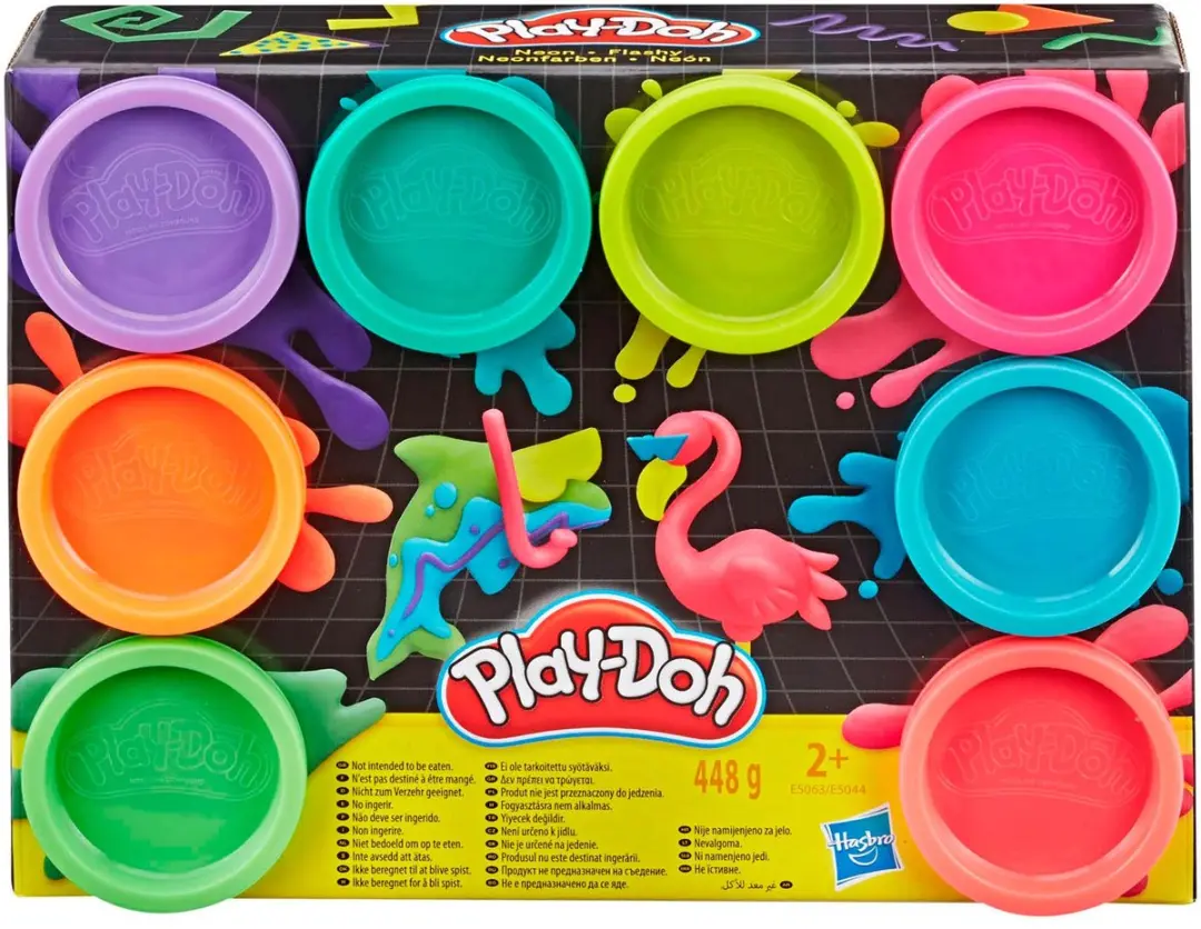 Play-Doh Boetseerklei Neon - 8 Potjes - afbeelding 2 van 6
