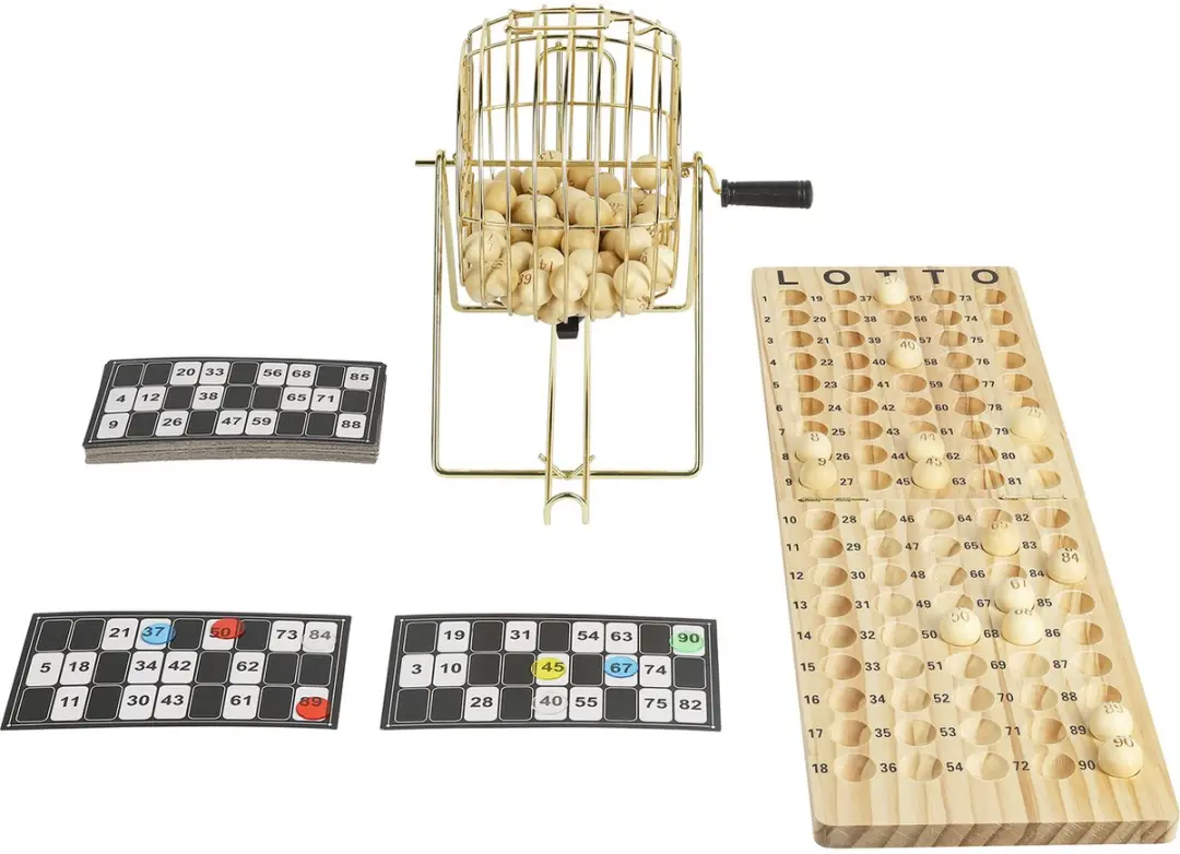 Buffalo Lotto-Kien Molen BG 1230-90 - 3-100 Spelers - Goud/Hout/Zwart