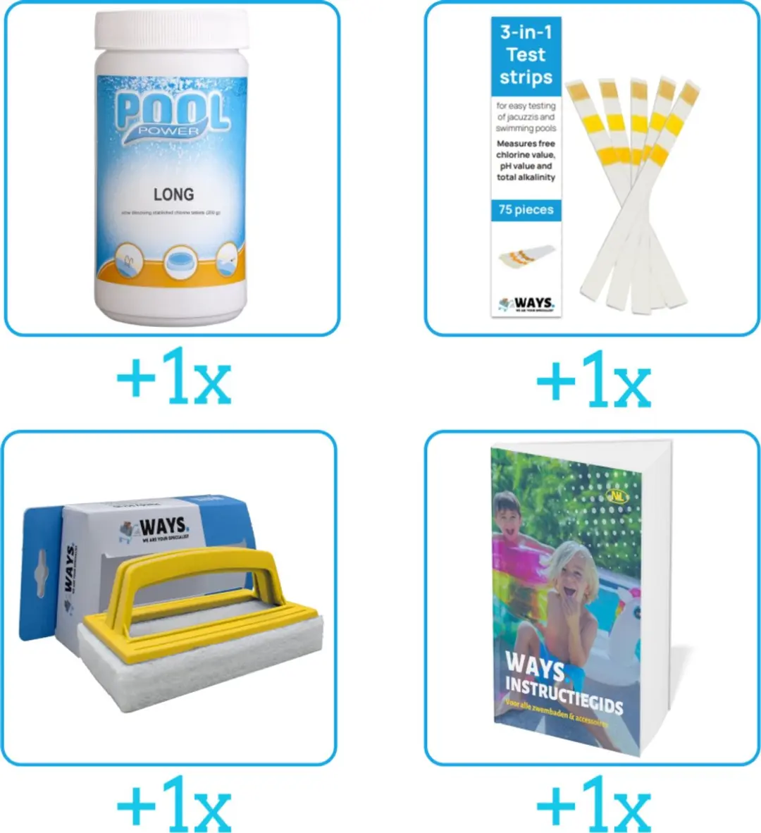 Pool Power Zwembad Onderhoudspakket 4-delig