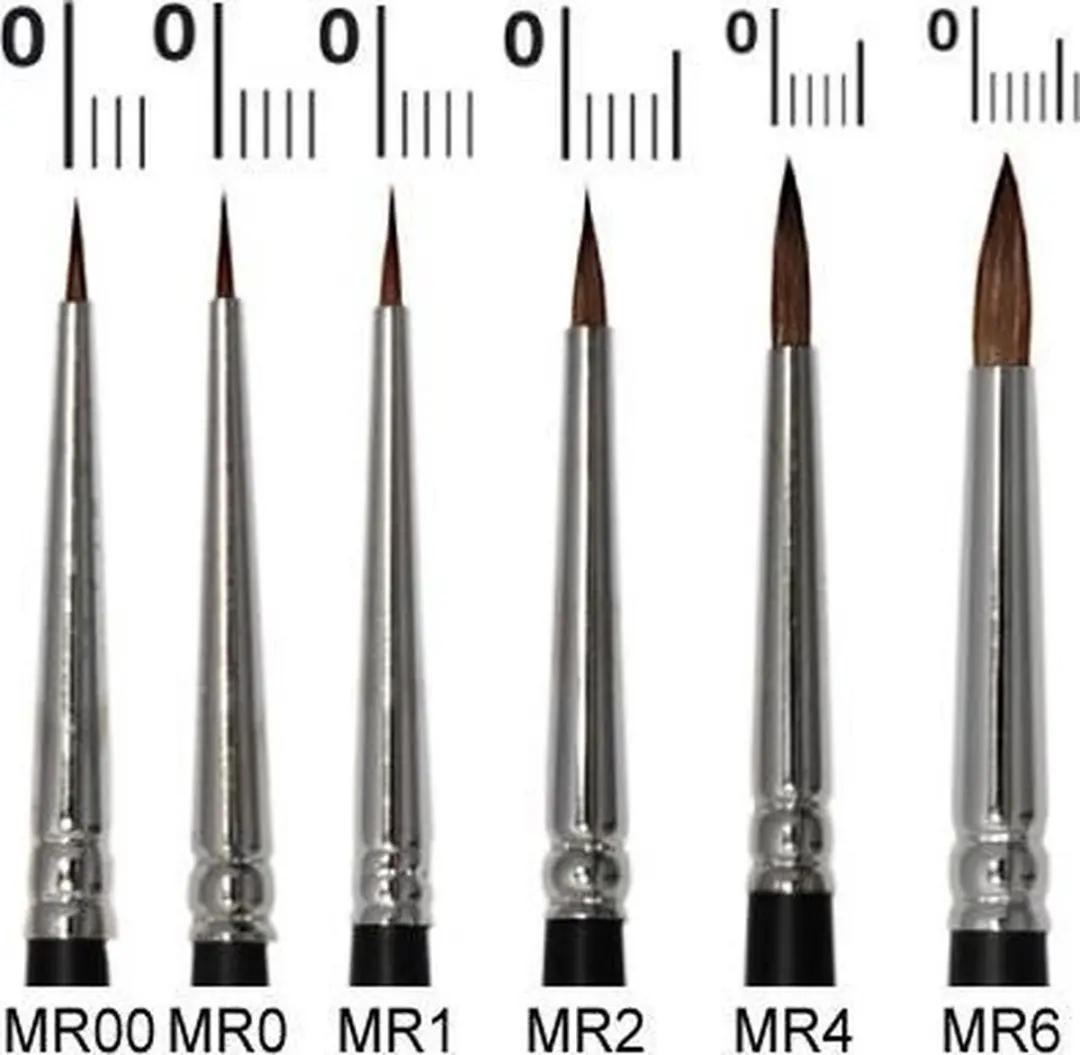 Grimas Schminkpenseel MR0 Marterhaar - Multi