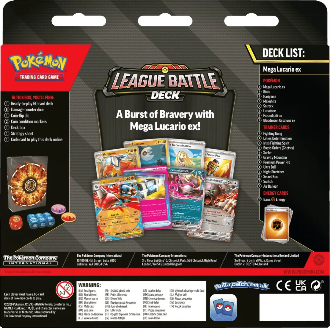 Pokémon Mega Lucario ex League Battle Deck