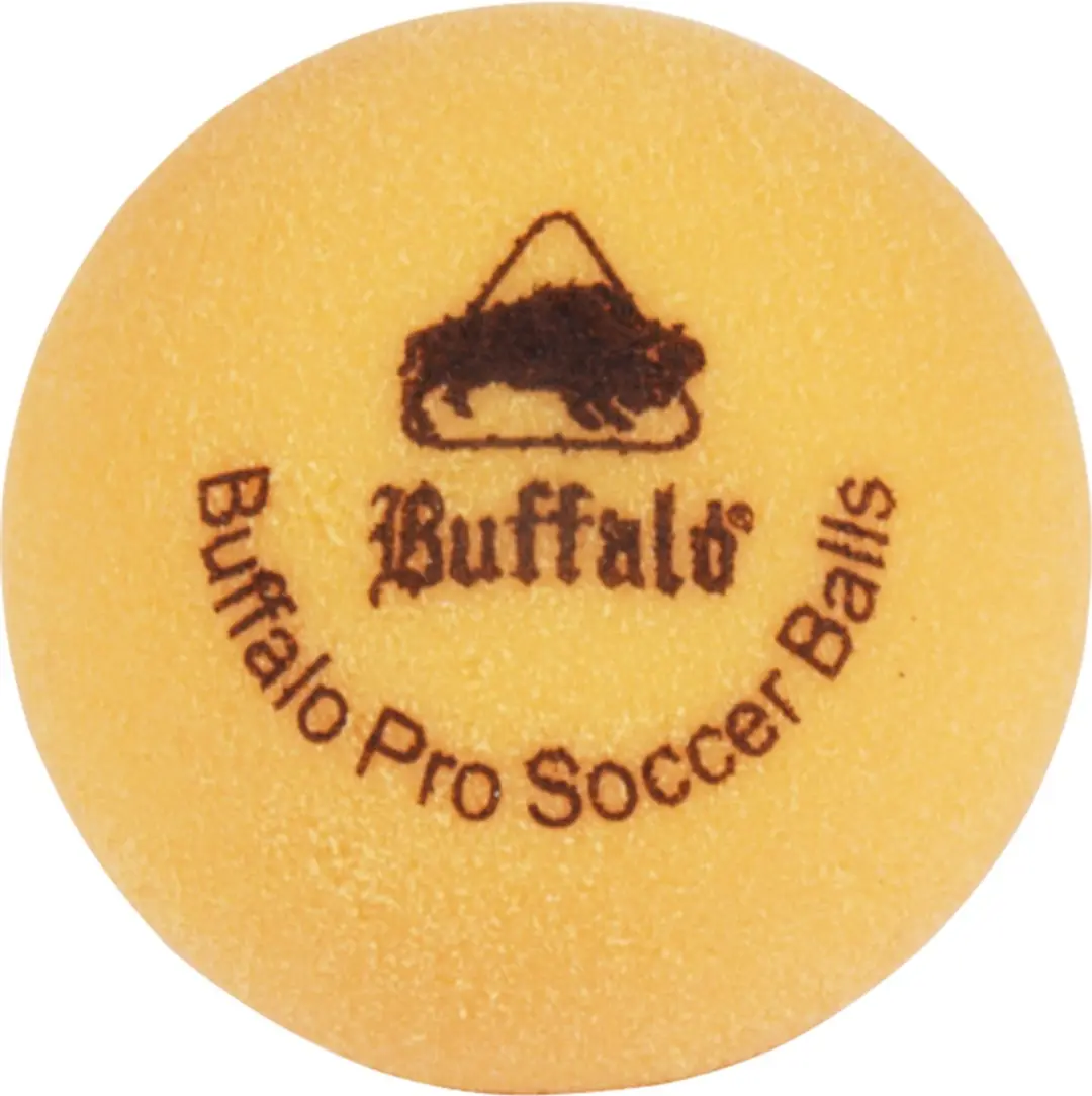 Buffalo Pro Tafelvoetbal Balletjes - 6 Stuks Geel