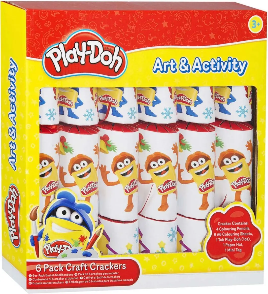 Play-Doh Craft Crackers - 6 Stuks - Geel