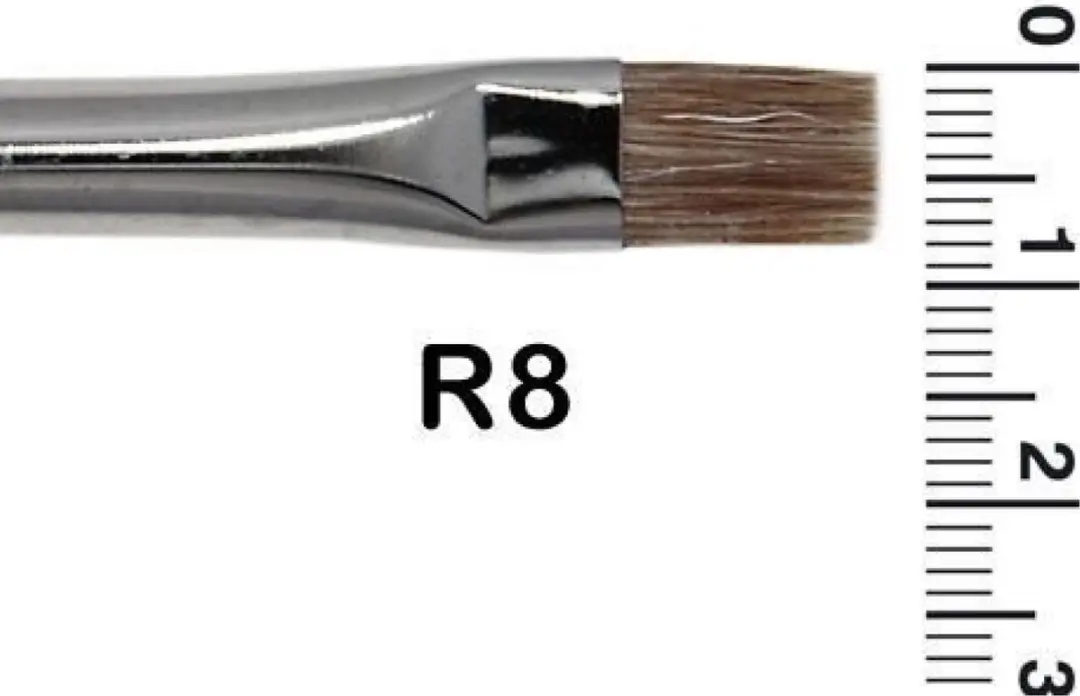 Grimas Schminkpenseel Plat Runderhaar R8