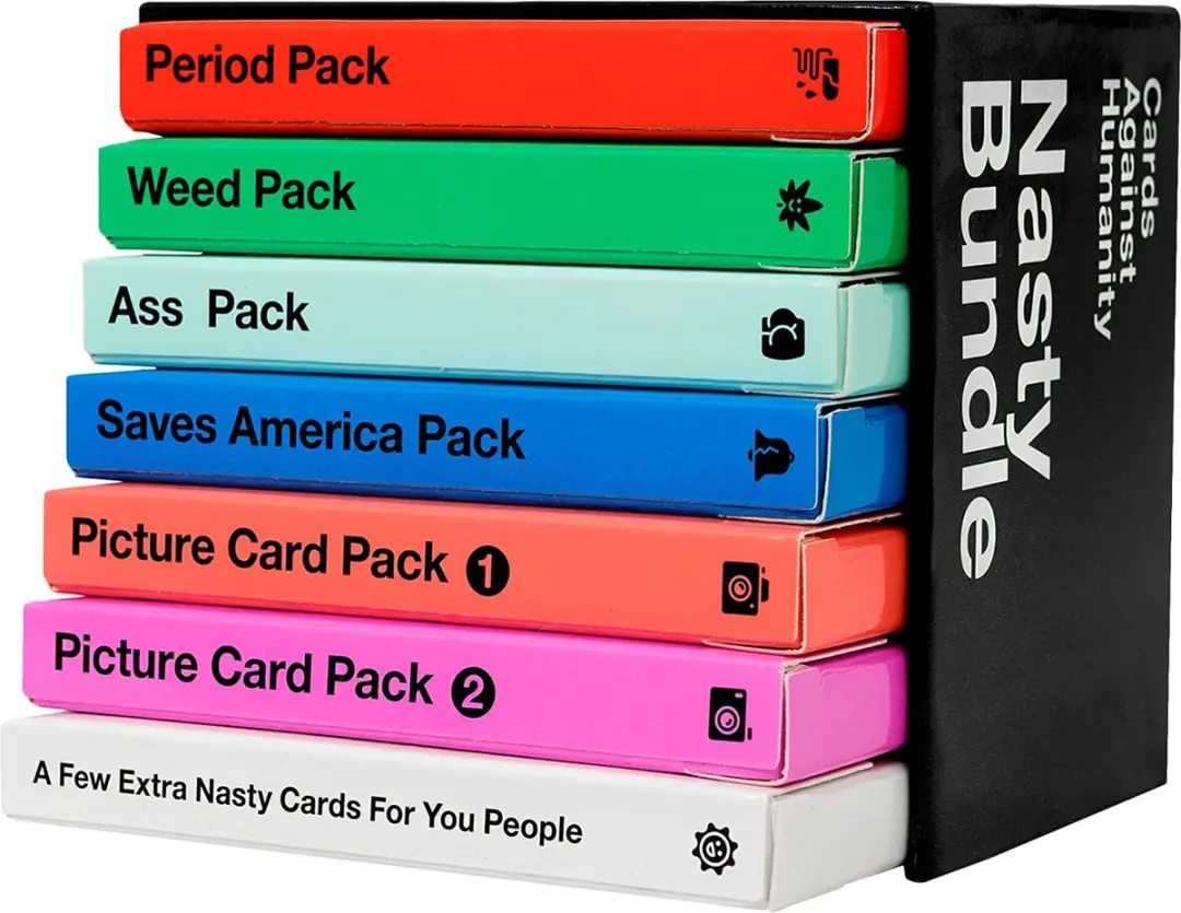 Cards Against Humanity Nasty Bundle - 6 Thema's + 10 Kaarten