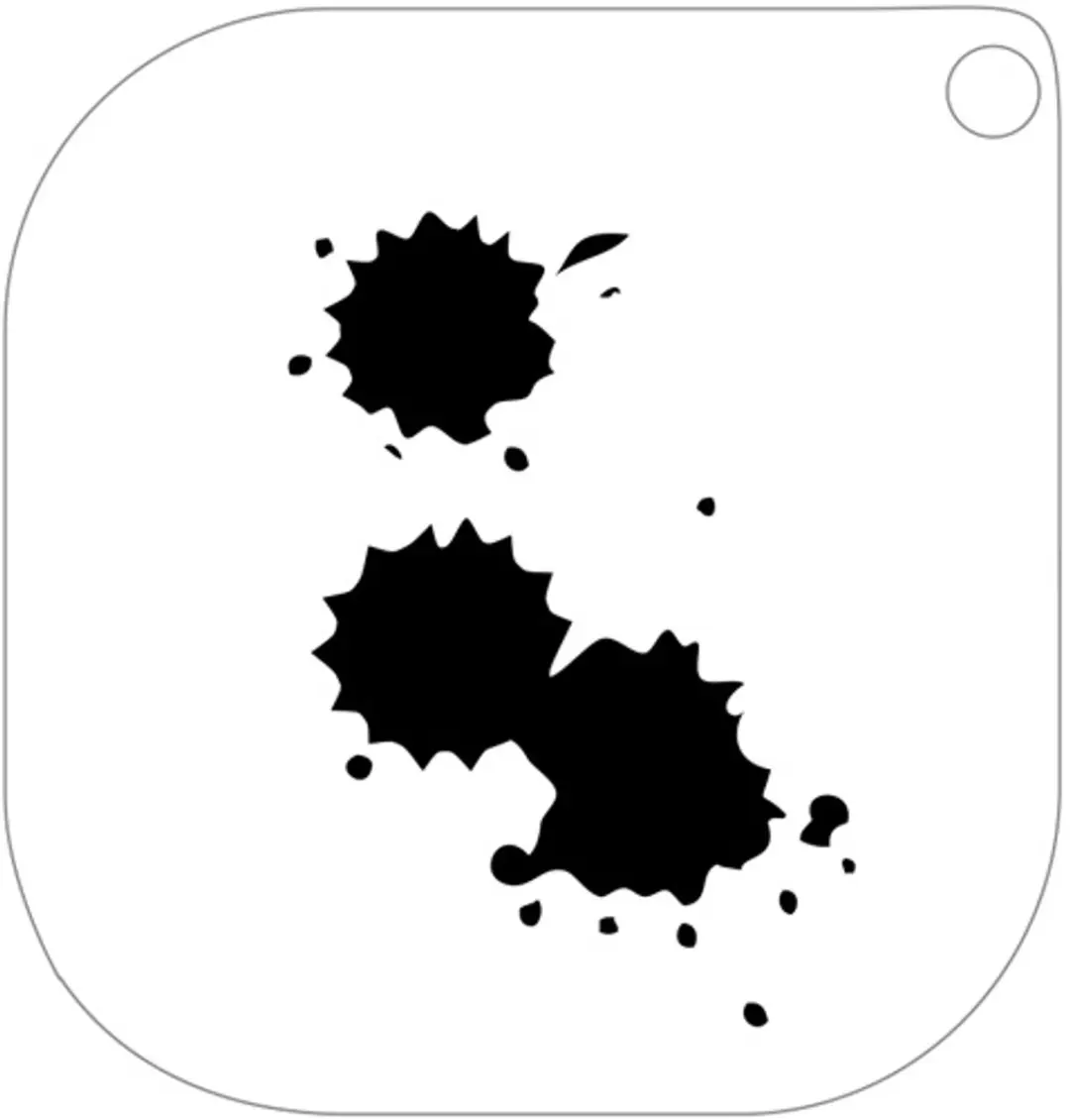 Grimas Schminksjabloon Bloedspetters 7cm