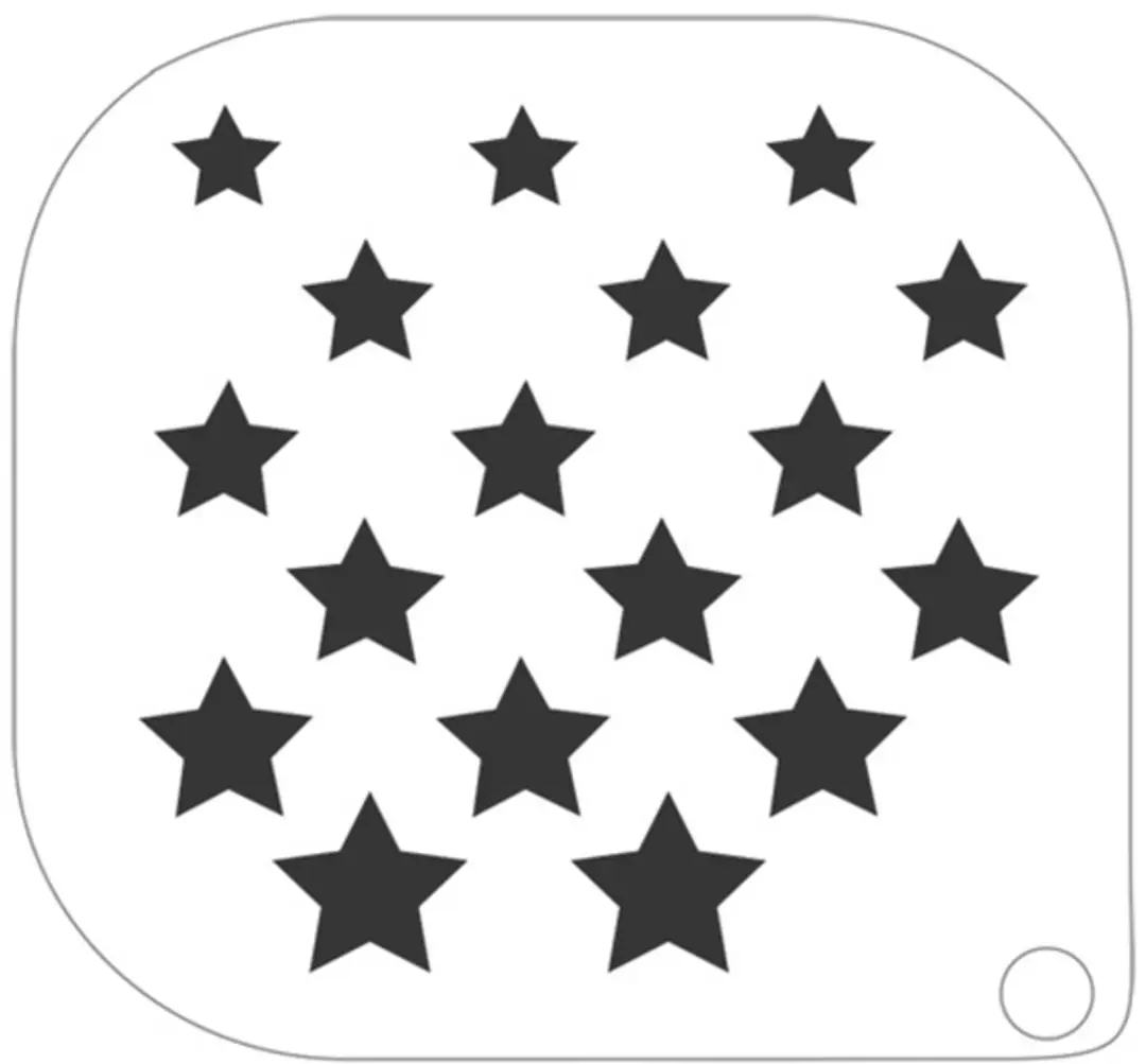 Grimas Schminksjabloon Sterren 7cm