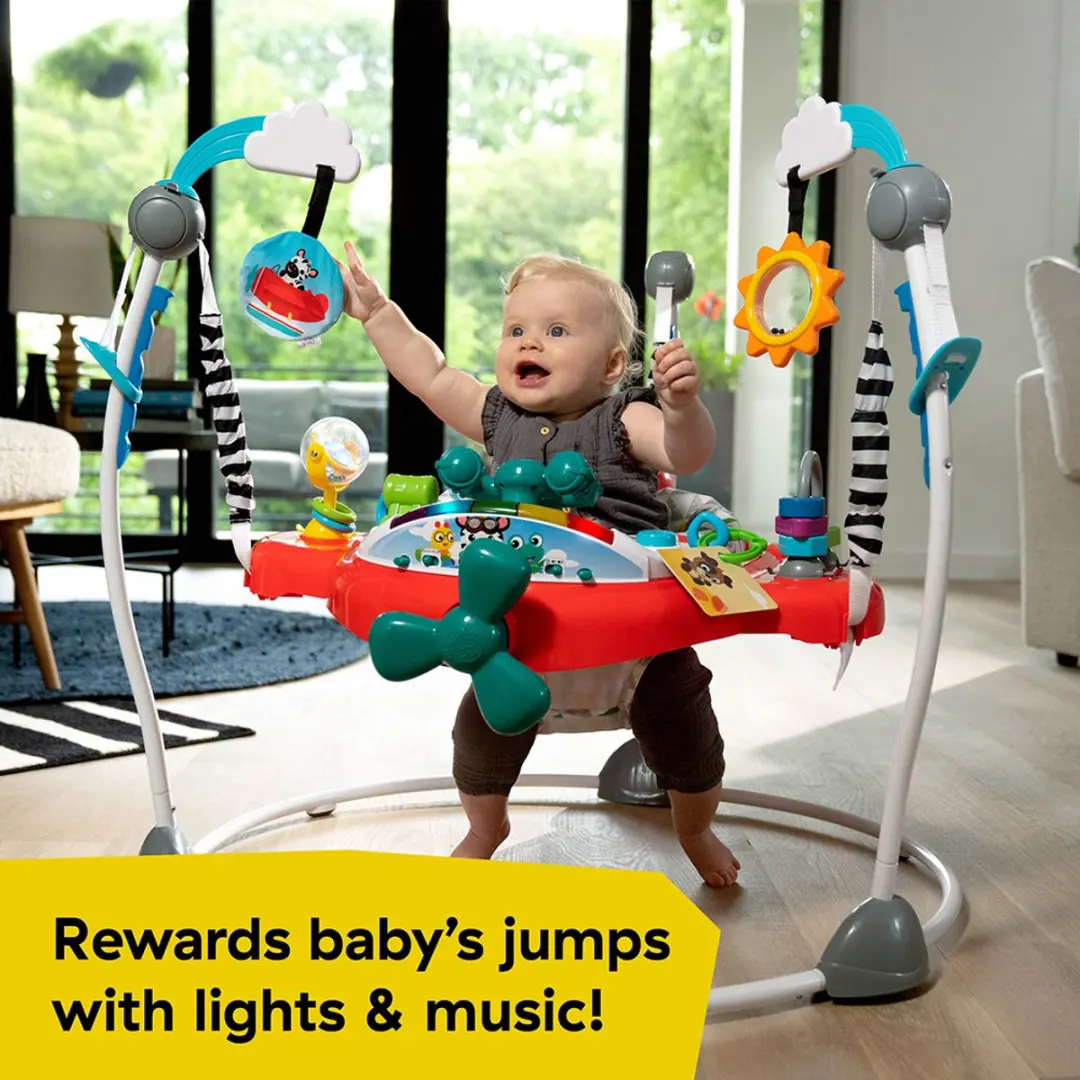 Baby Einstein Activity Jumper Vliegtuig Avontuur 2in1 - Multicolor