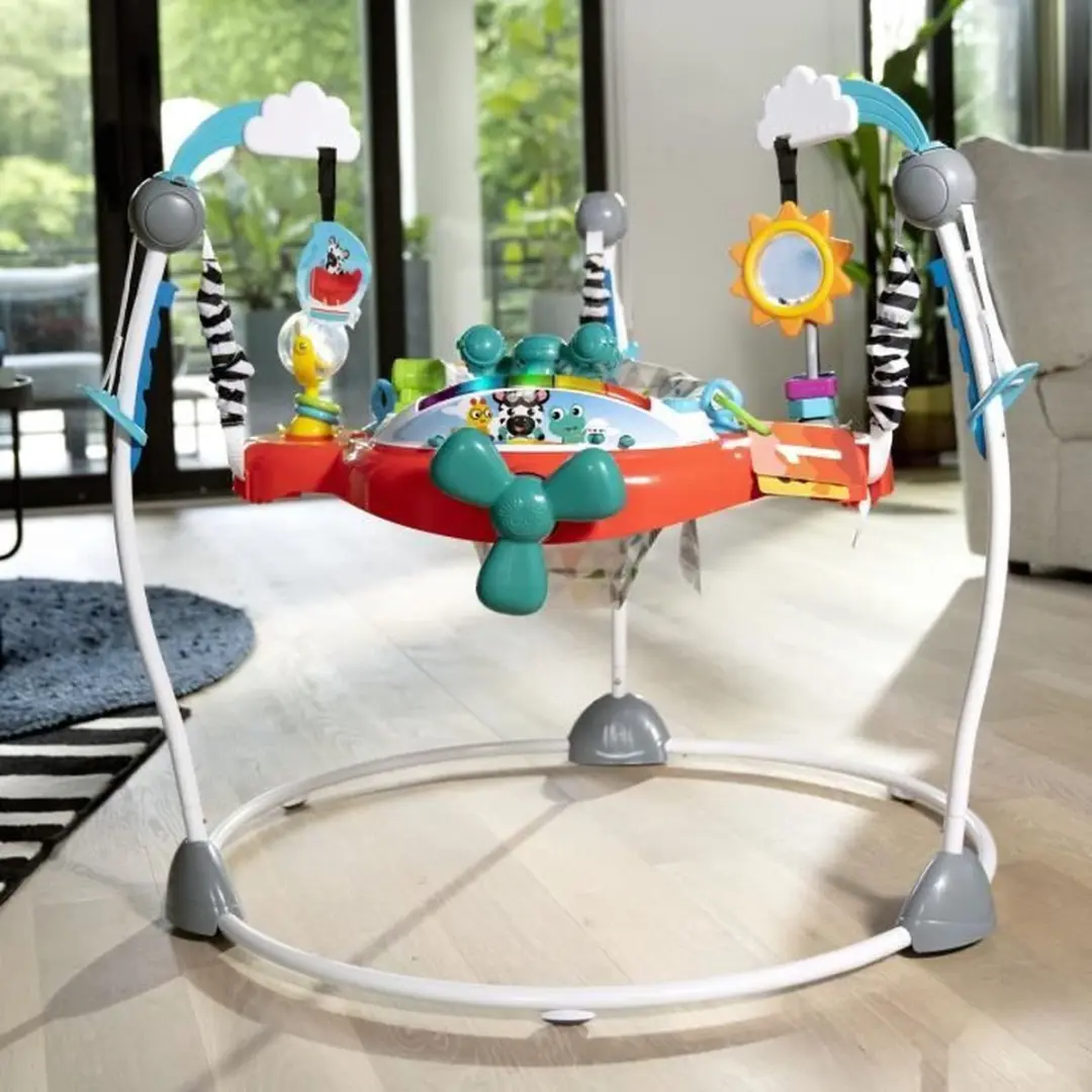 Baby Einstein Activity Jumper Vliegtuig Avontuur 2in1 - Multicolor