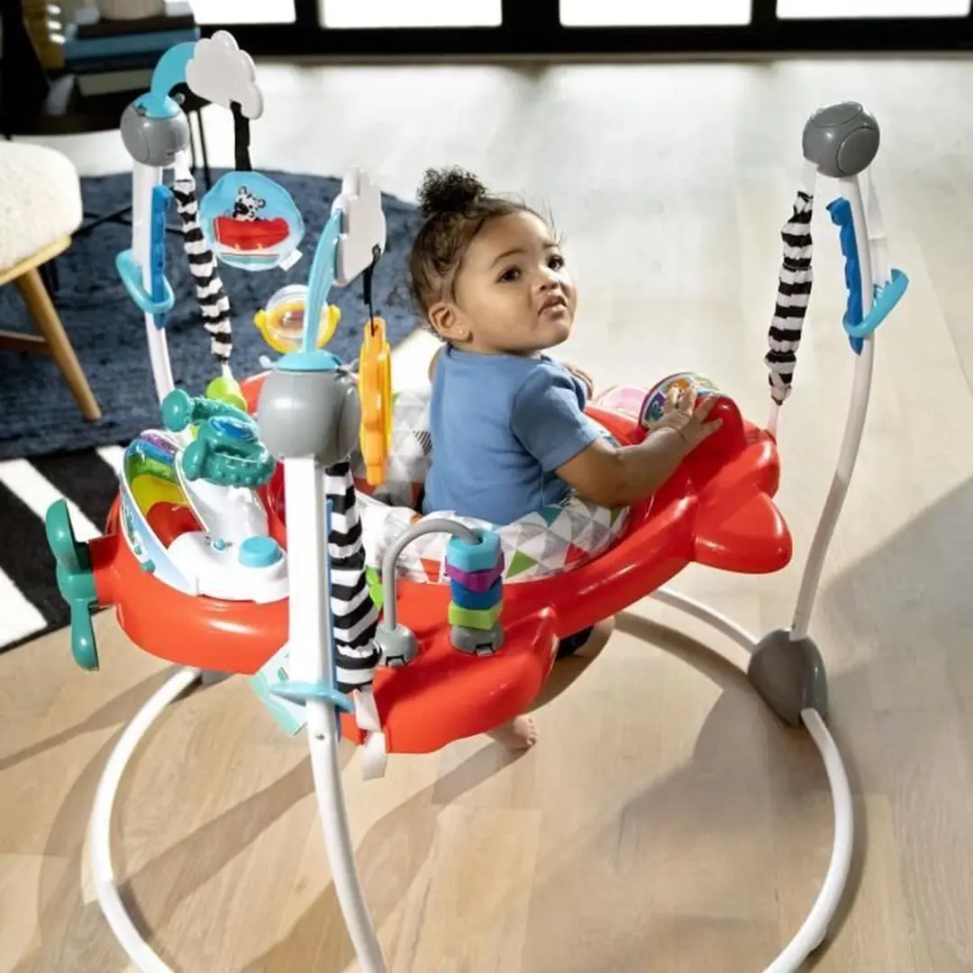 Baby Einstein Activity Jumper Vliegtuig Avontuur 2in1 - Multicolor