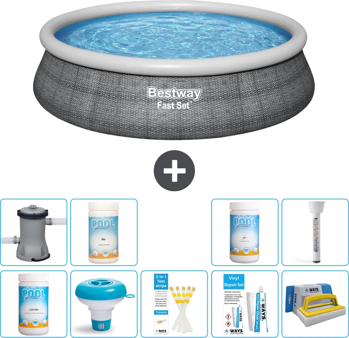 Bestway Rond Zwembad Fast Set 457cm