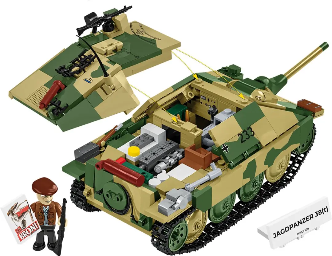 Cobi Jagdpanzer 38(t) 2670 - 731 Stukken - afbeelding 6 van 6