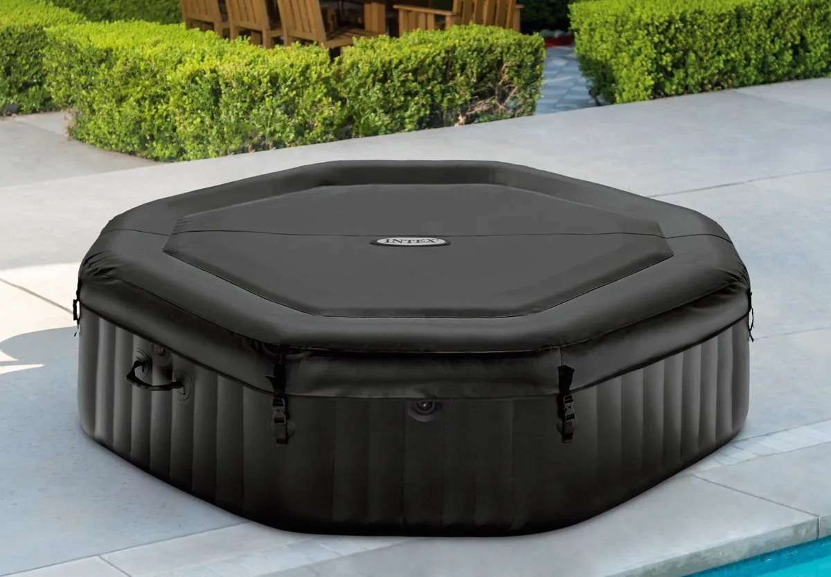 Intex PureSpa Onyx Black Jet & Bubble Deluxe 6 persoons - 140 Jets