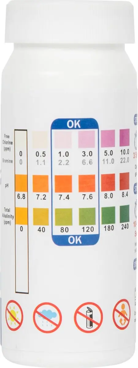 Virtufit Zwembad Teststrips VF13018 - 50 Stuks