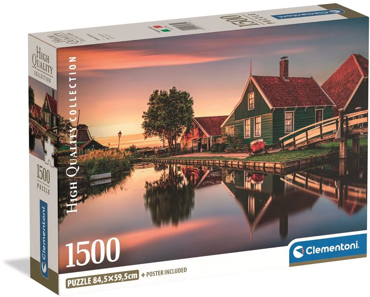 Clementoni Zaanse Schans Puzzel 1500 Stuks - Multikleur
