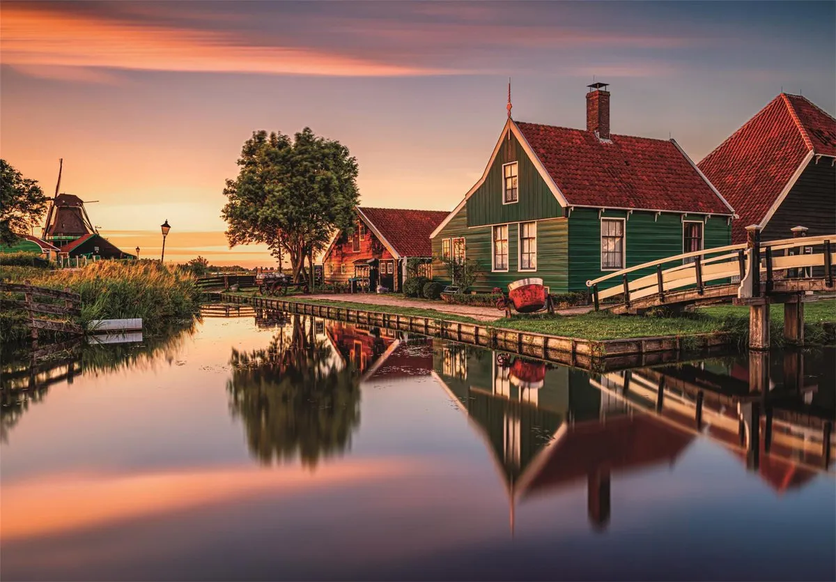 Clementoni Zaanse Schans Puzzel 1500 Stuks - Multikleur
