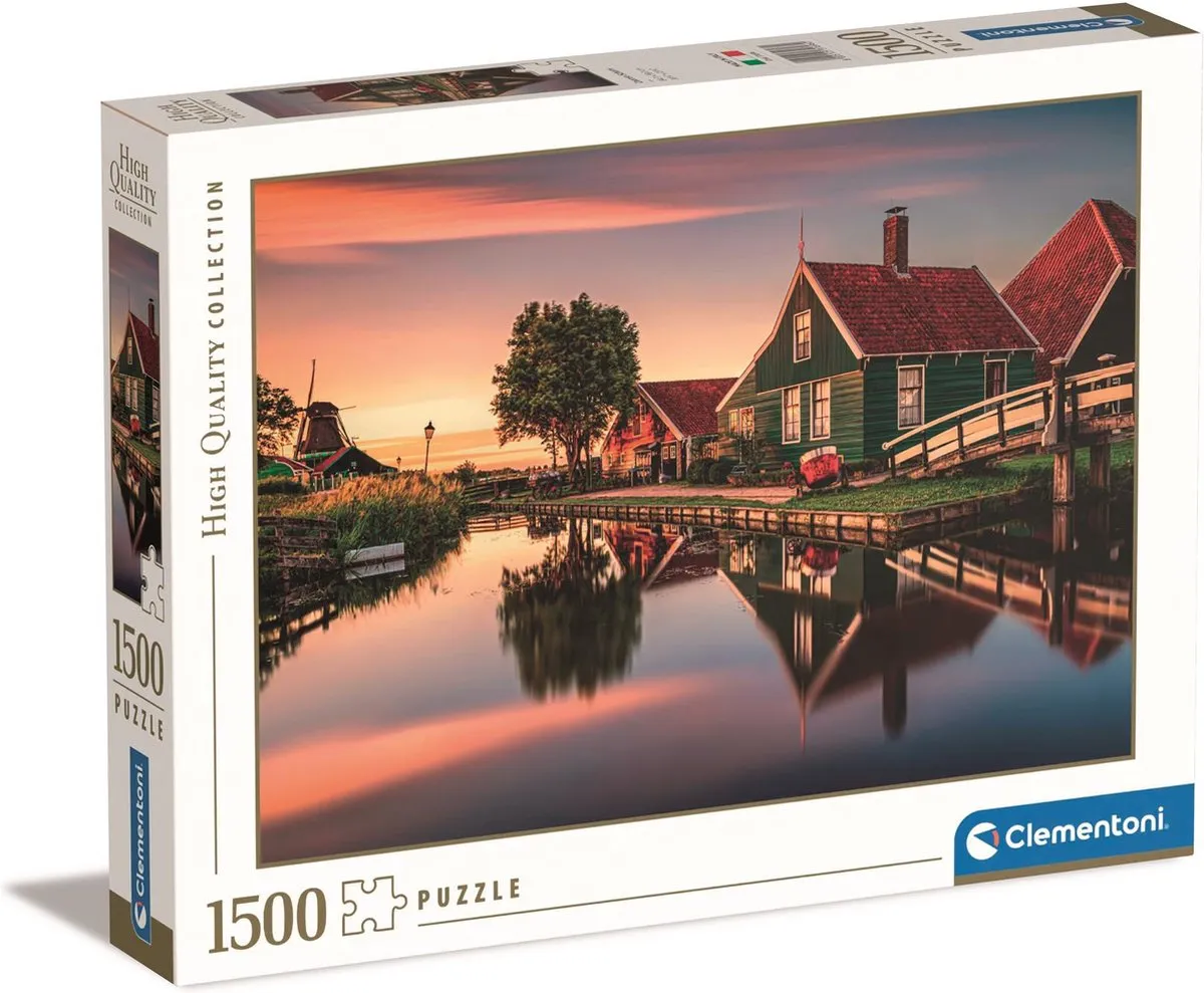 Clementoni Zaanse Schans Puzzel 1500 Stuks - Multikleur