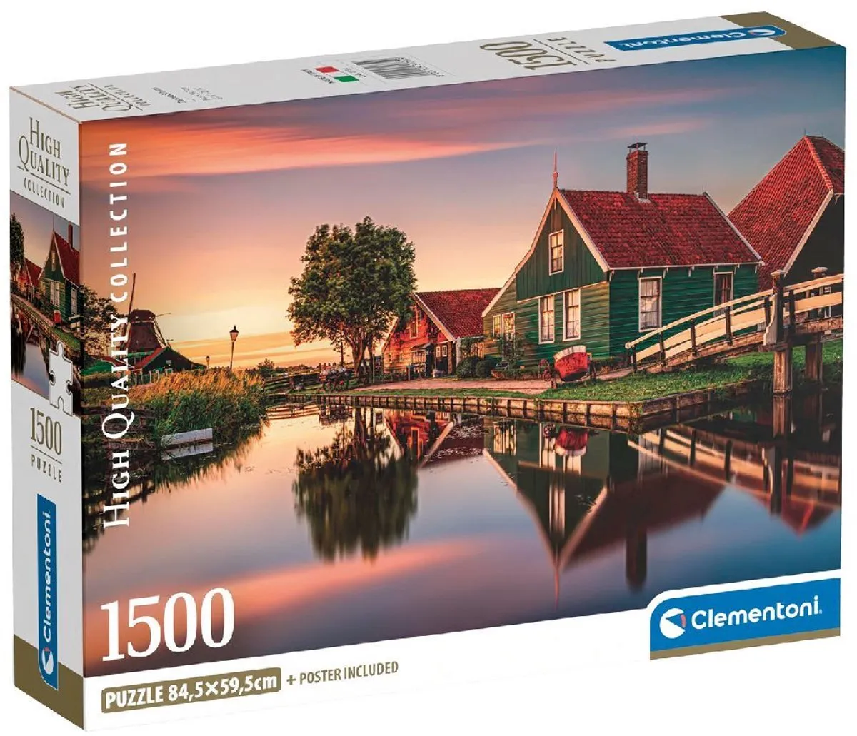 Clementoni Zaanse Schans Puzzel 1500 Stuks - Multikleur