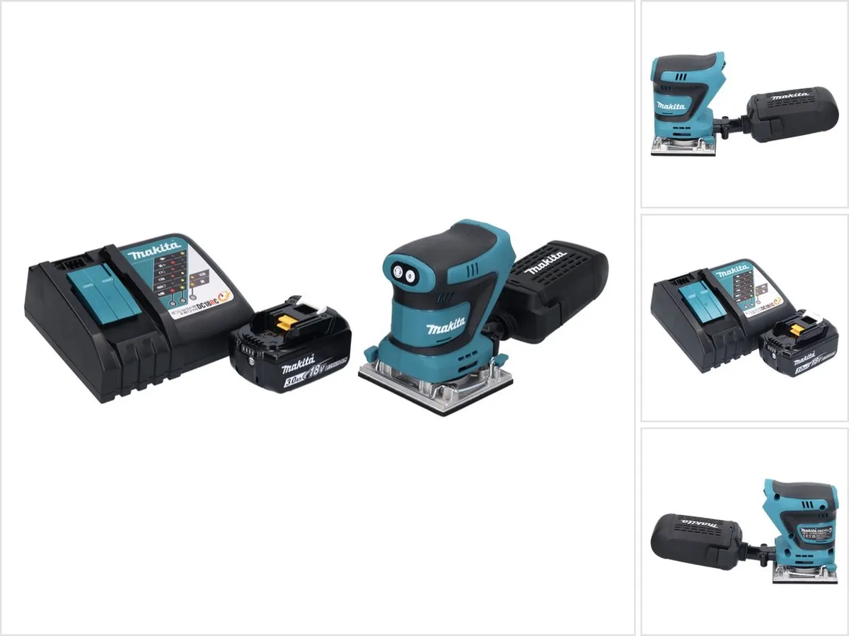 Makita DBO 482 RF1 Vlakschuurmachine 18V