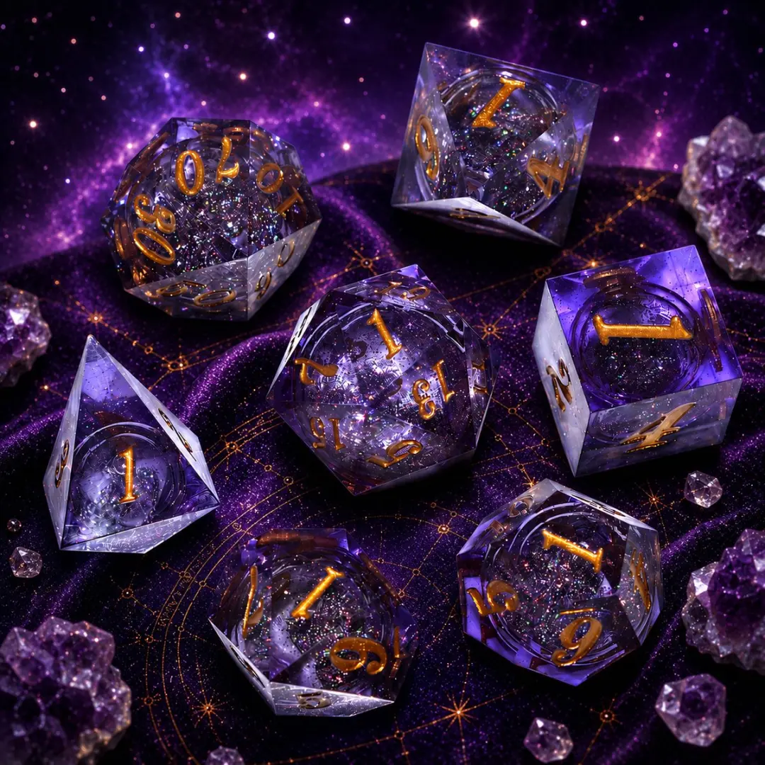 HOT Games Dobbelst.Set Galaxy Paars