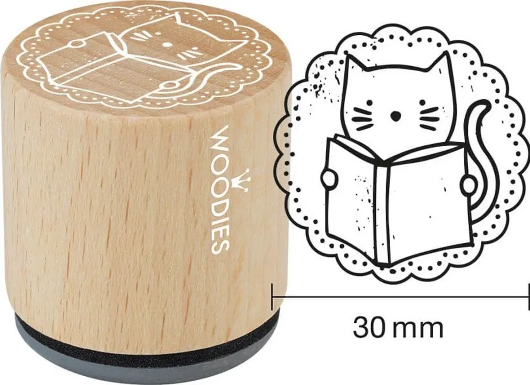 Woodies Houten Stempel Kat