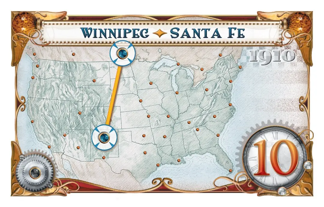 Days of Wonder Ticket to Ride USA 1910 Expansion - Bordspel