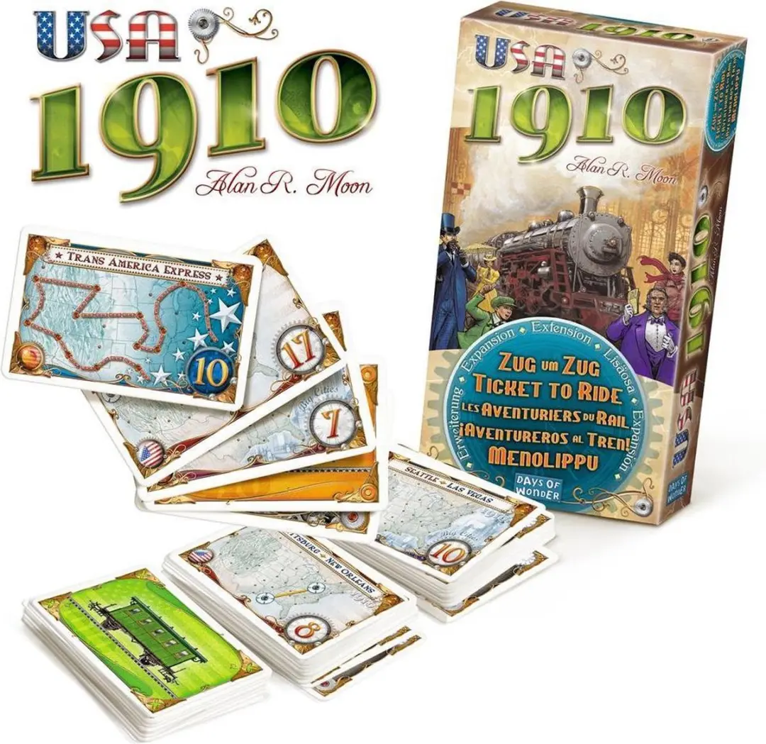 Days of Wonder Ticket to Ride USA 1910 Expansion - Bordspel