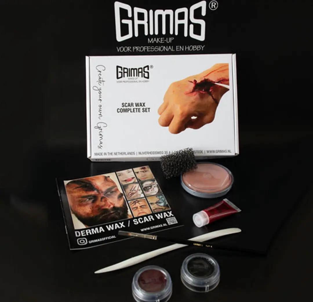 Grimas Scar Wax Set - 2 Kleuren - 25ml