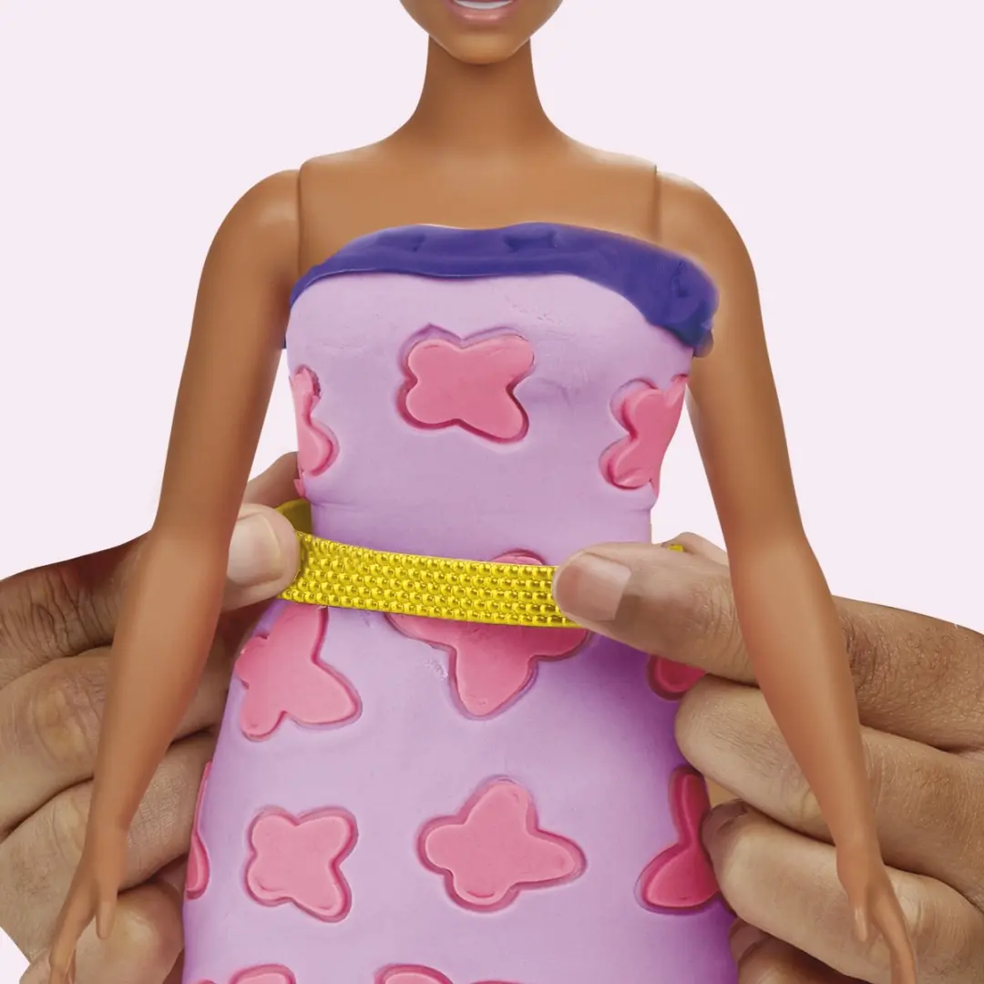 Play-Doh Barbie Glitter en Edelstenen Patroonpakket - 12 Stuks - afbeelding 6 van 6
