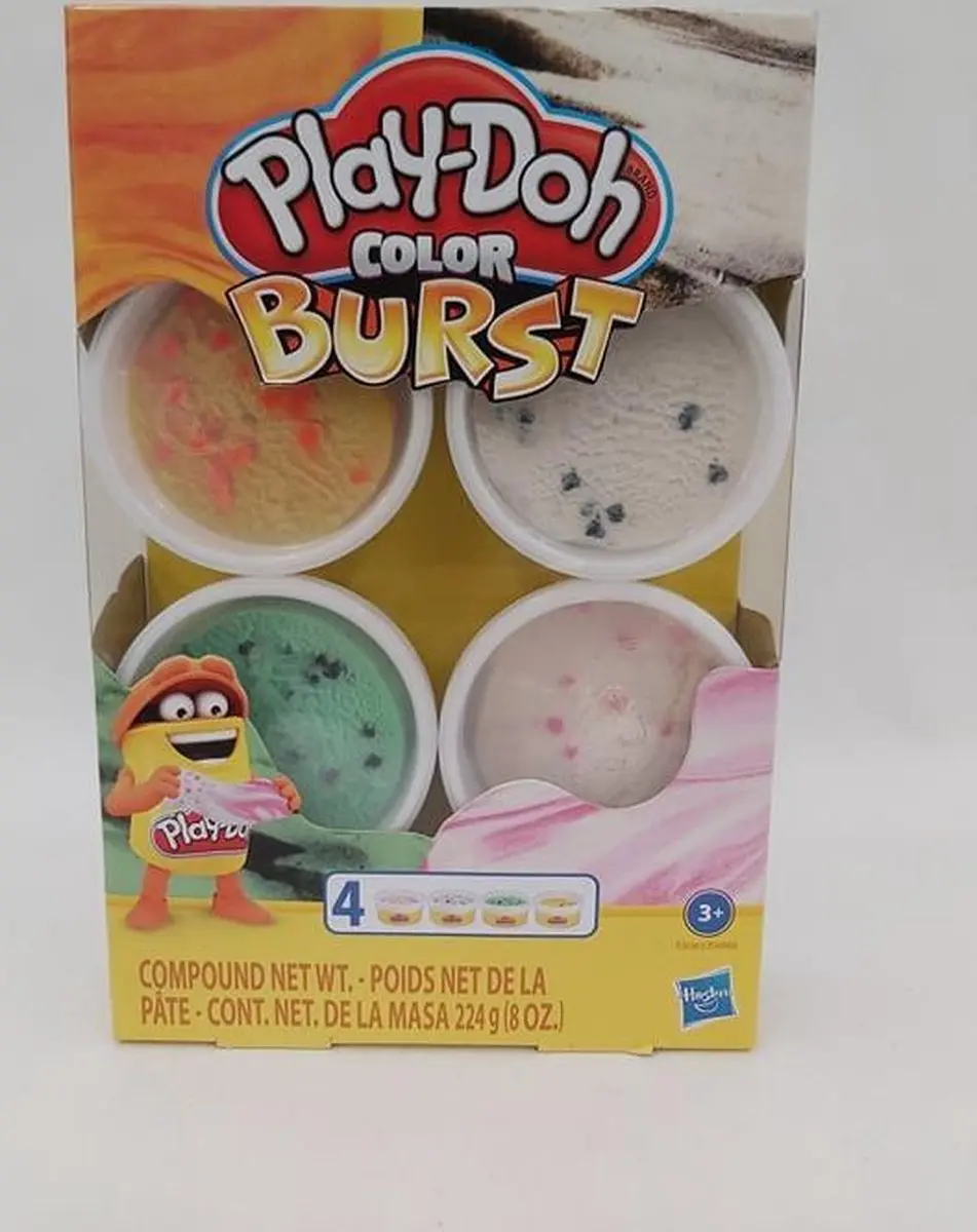 Play-Doh 4 Kleur Explosie - 4 Stuks