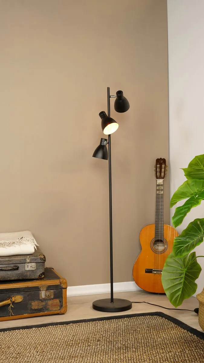 Eglo Seborga Staande Lamp - 3 Lichtpunten - Zwart
