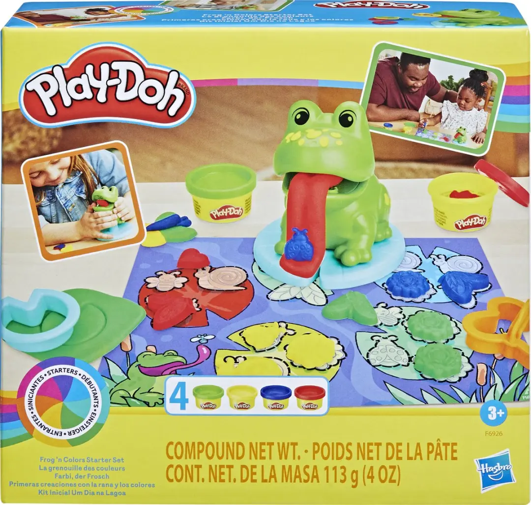 Play-Doh Kikker en Kleuren Boetseerklei Groen