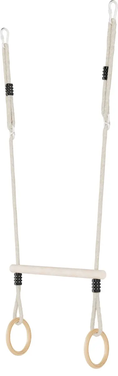 Salta Trapeze met Ringen - Hout - Verstelbaar