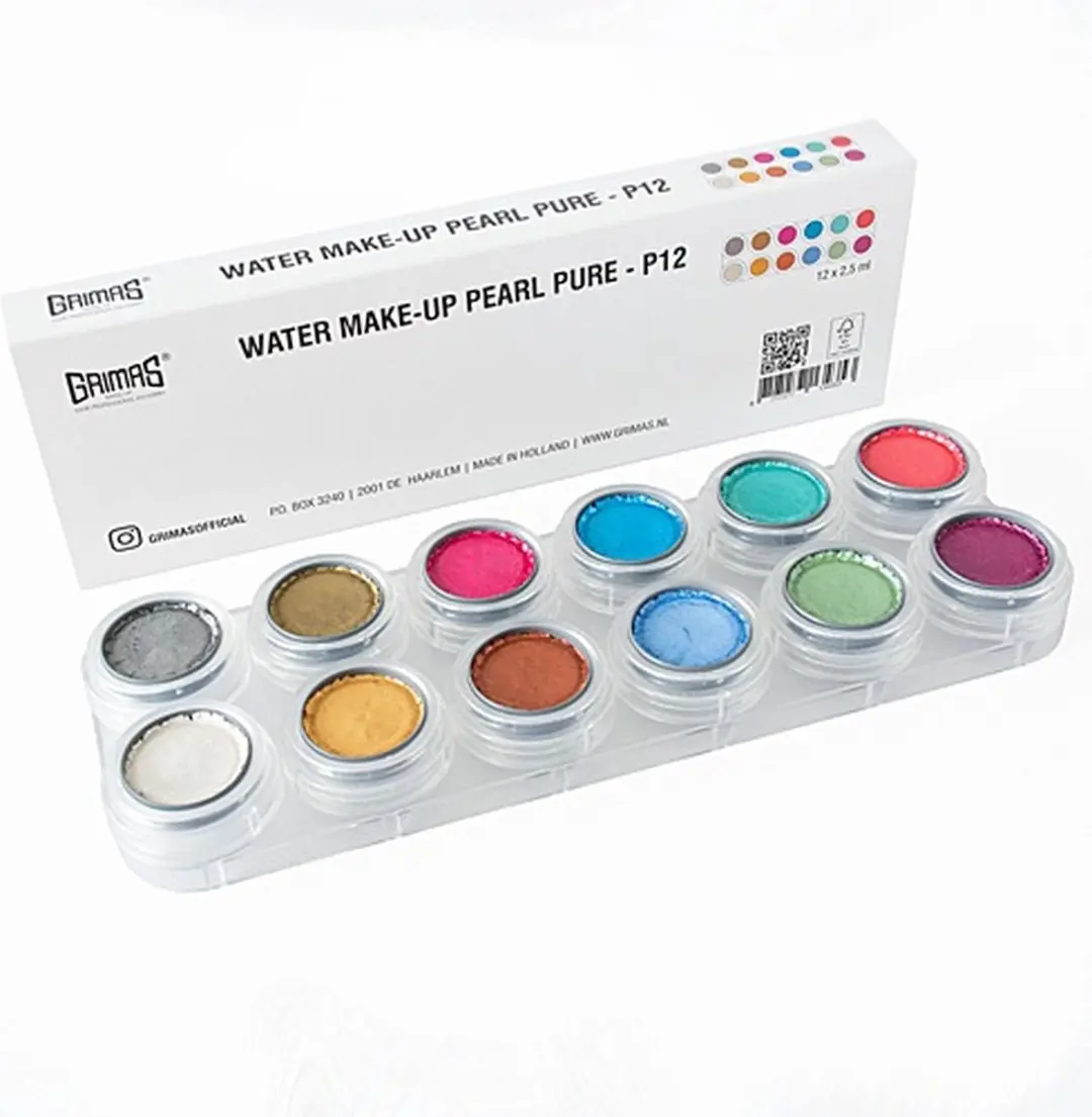 Grimas P12 Water Pearl Pure Palette