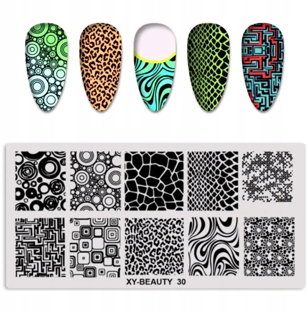 Born Pretty XY-BEAUTY Nagelstamping Blad Dierenmotief