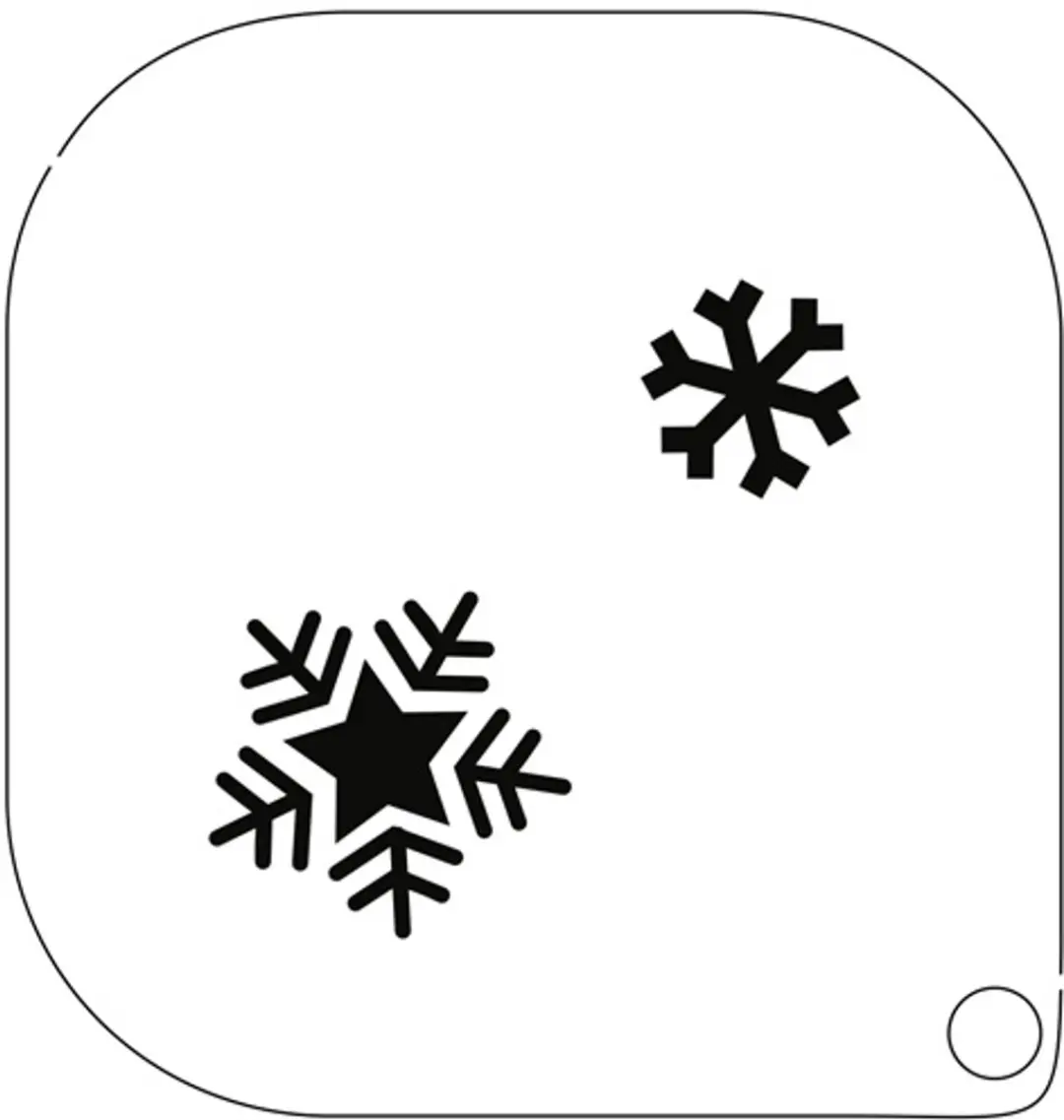 Grimas Schminksjabloon Sneeuwvlokken 7cm