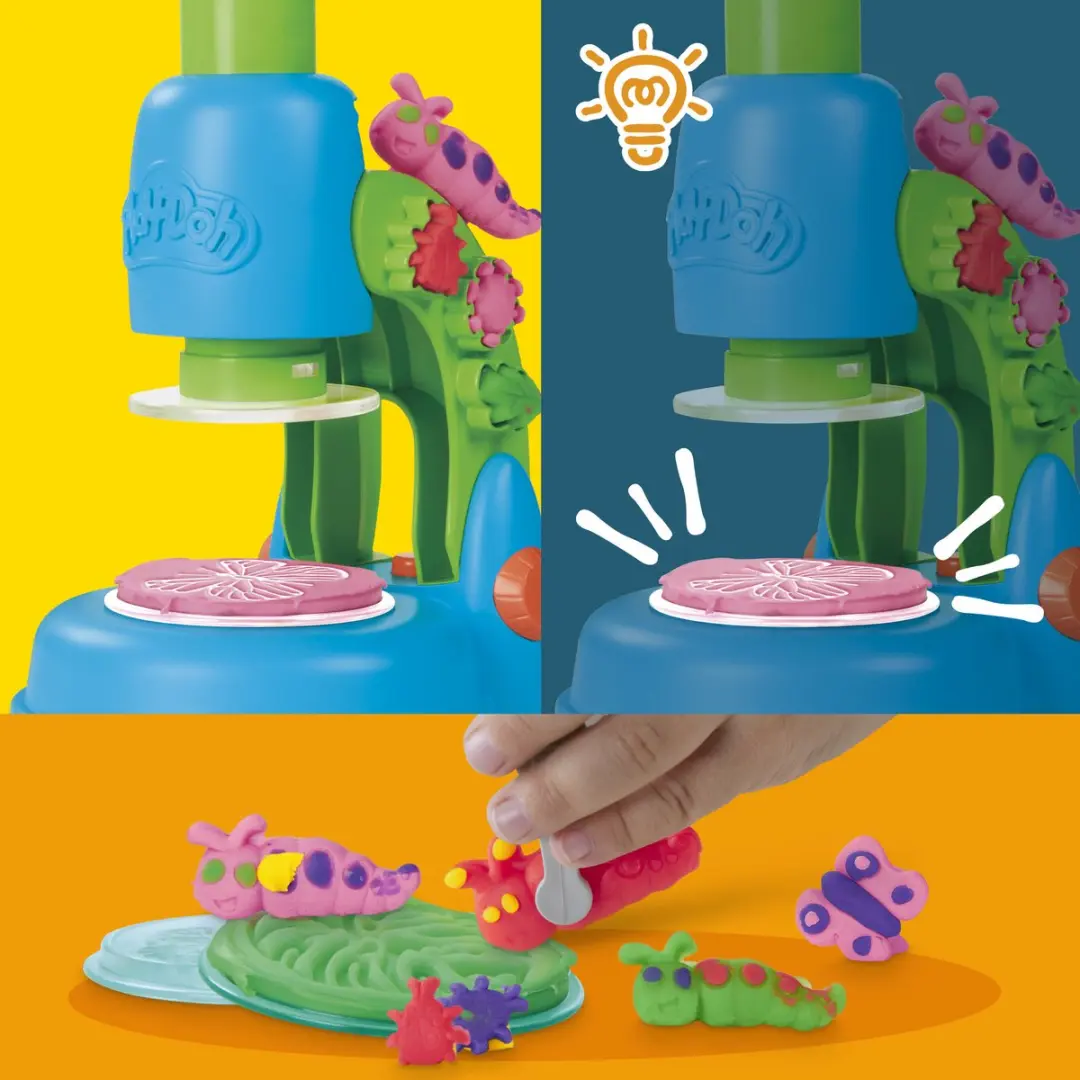 Play-Doh Microscoop Speelset - 5 Potjes Meerkleurig