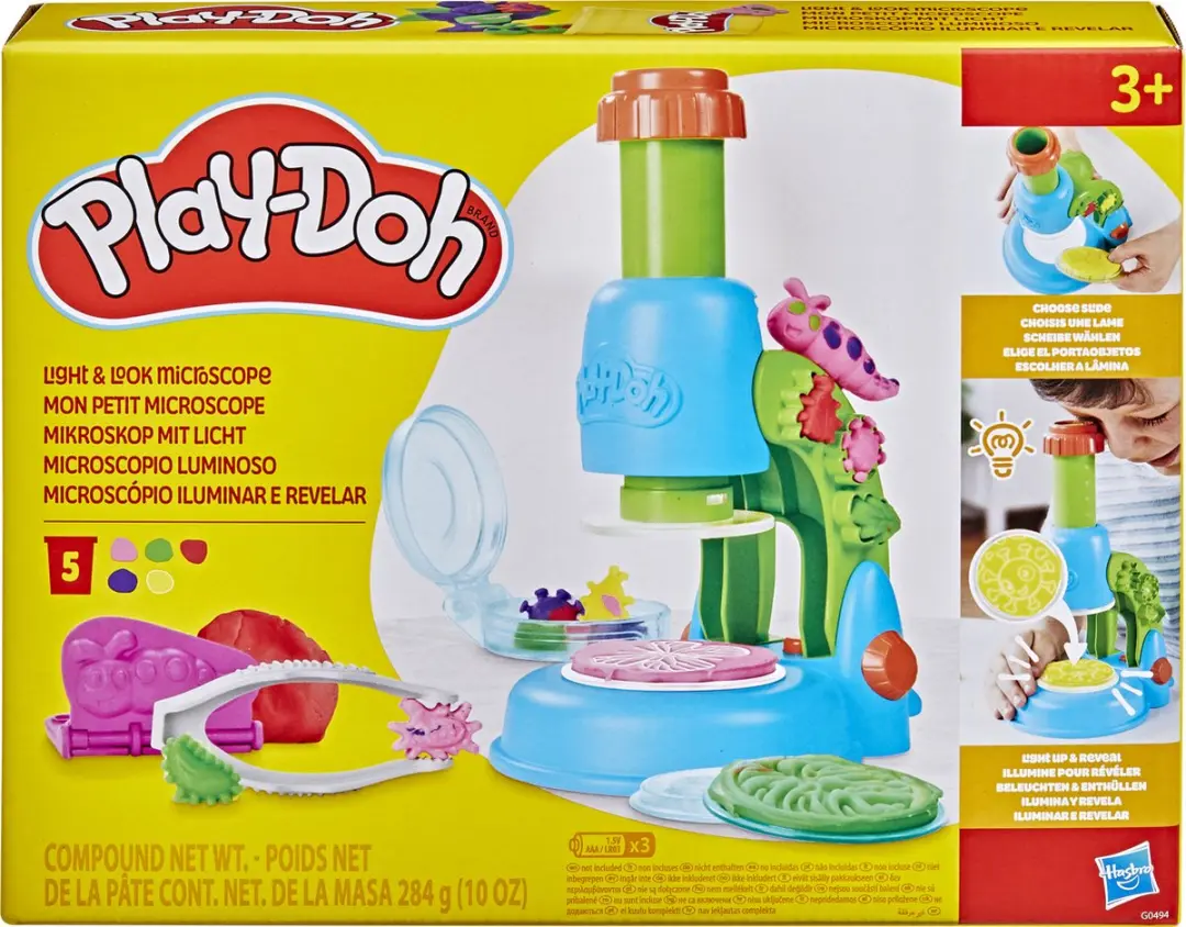 Play-Doh Microscoop Speelset - 5 Potjes Meerkleurig