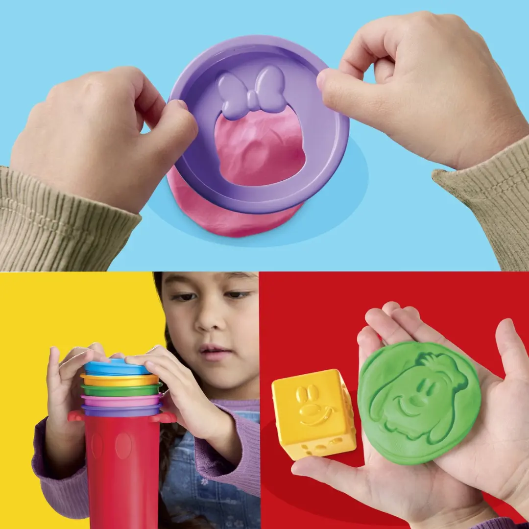 Play-Doh Disney Junior Vrolijke Stapelspeelset - 12 Stuks