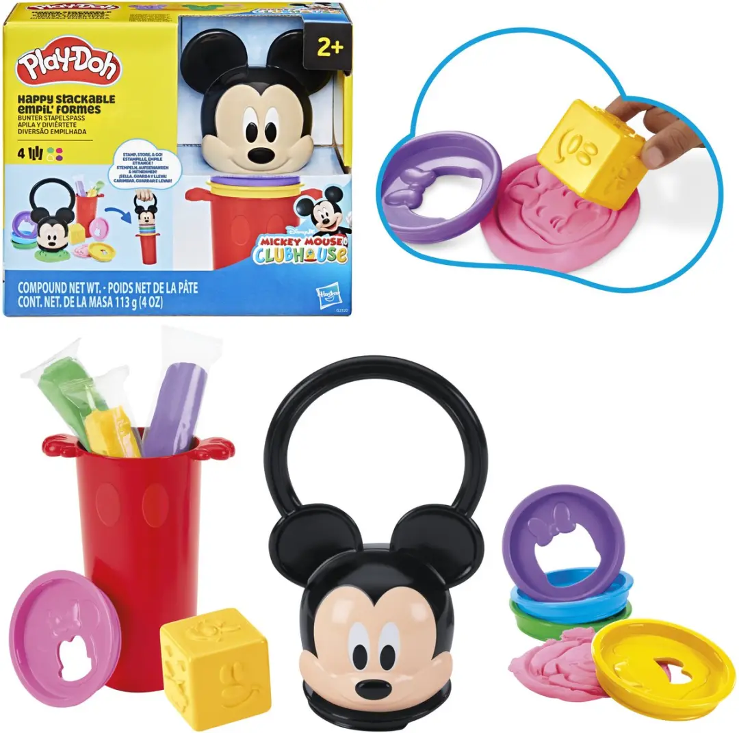Play-Doh Disney Junior Vrolijke Stapelspeelset - 12 Stuks