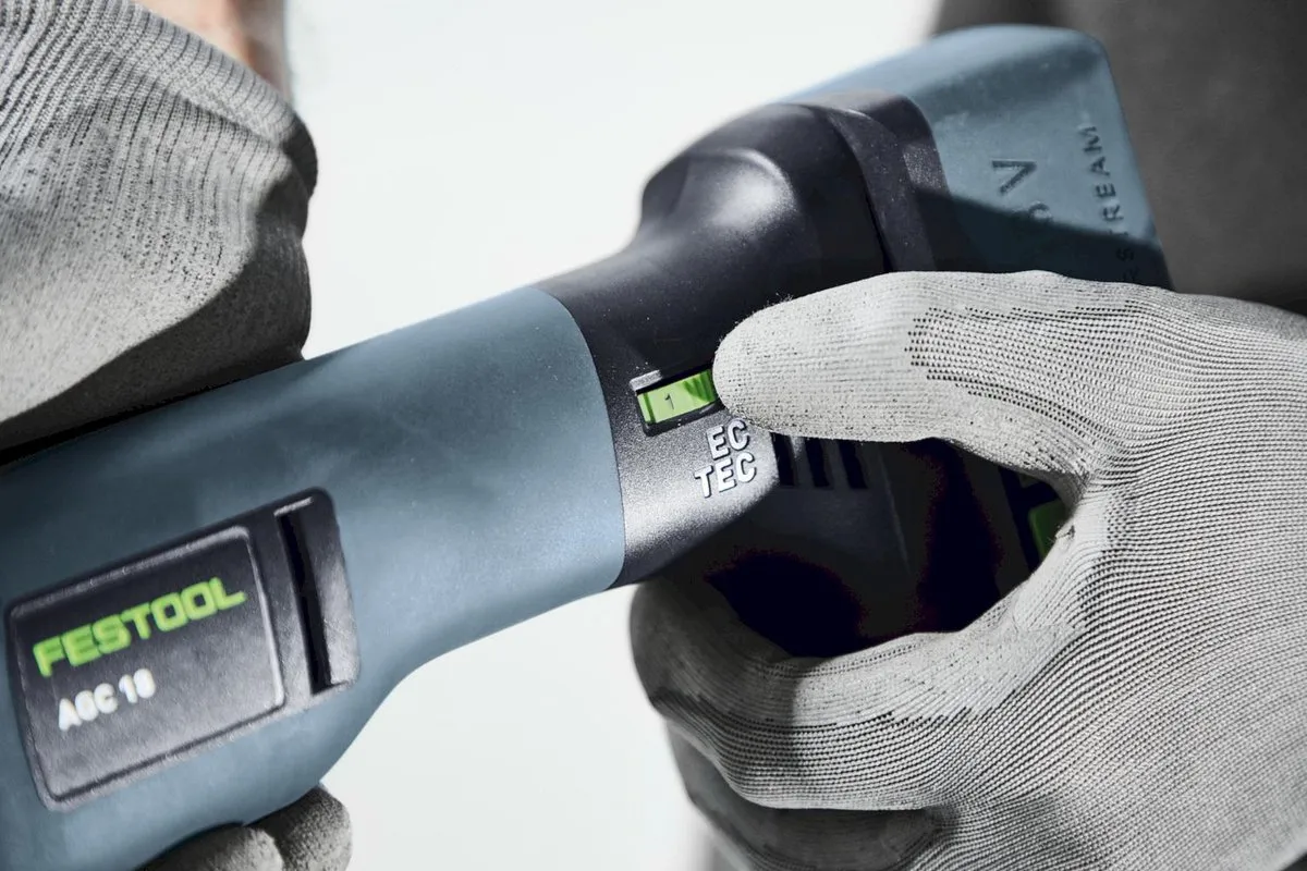 Festool AGC 18-125 Accu Haakse Slijper 18V - 2x Accu 5.0Ah - afbeelding 6 van 6