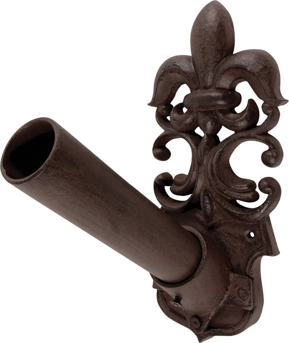 Esschert Design Vlaggenstokhouder Gietijzer 27cm