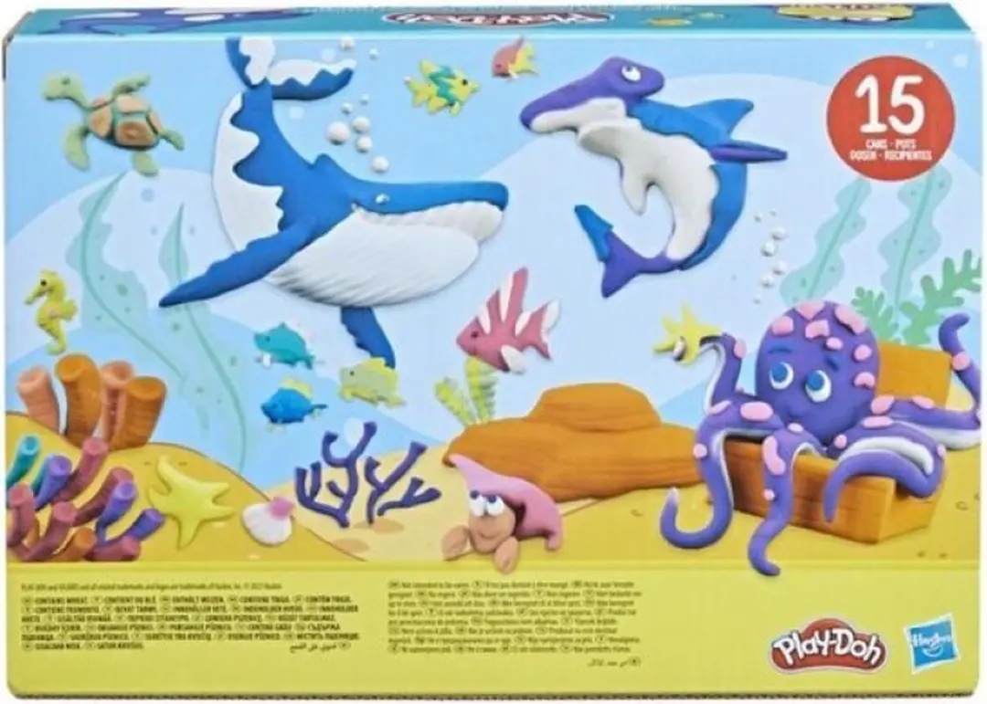 Play-Doh Klassieke Kleuren Boetseerklei - 15 Potten - Meerkleurig