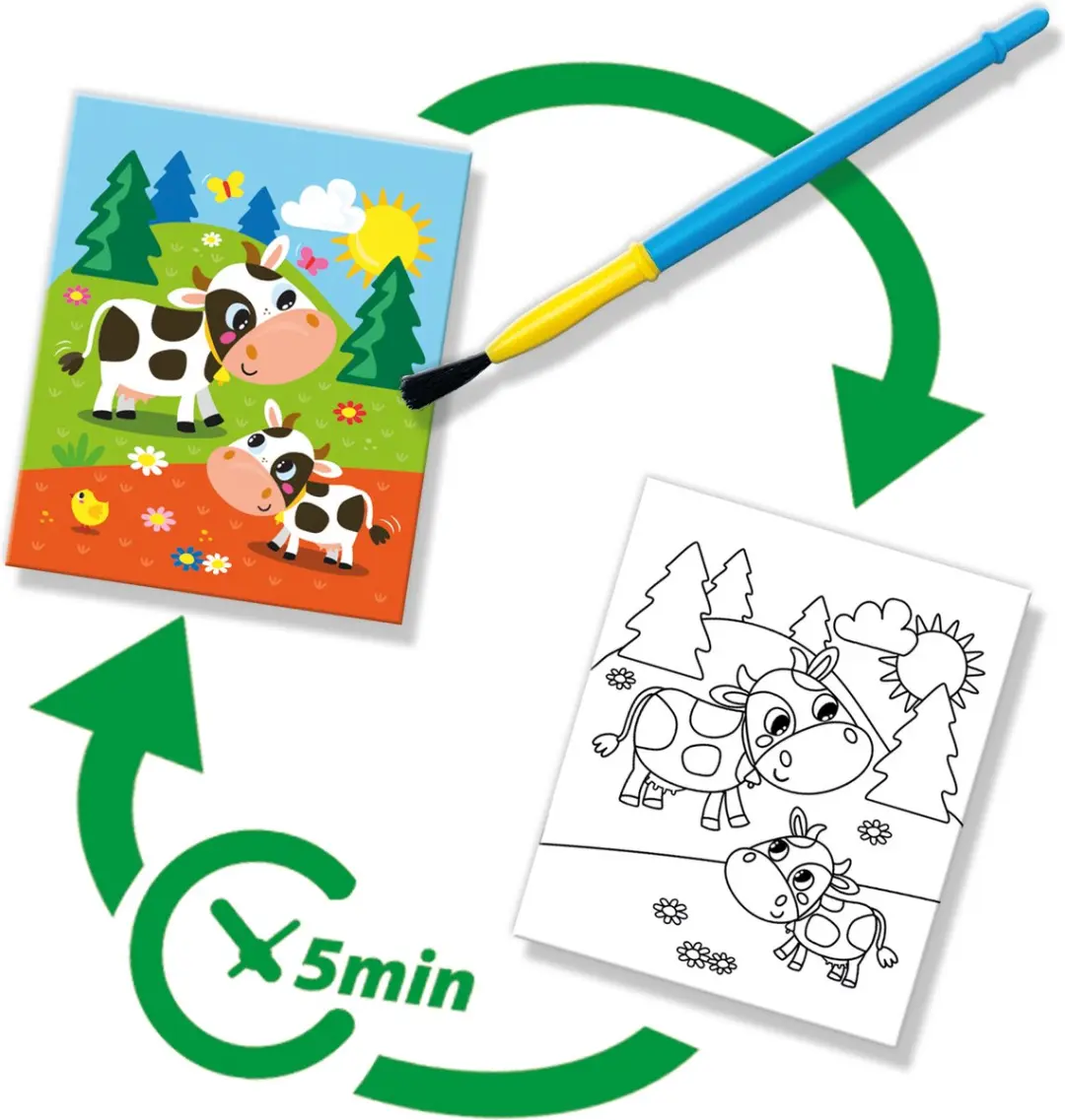 SES Creative Kleuren met water kleurboek Boerderij - 5 pagina's