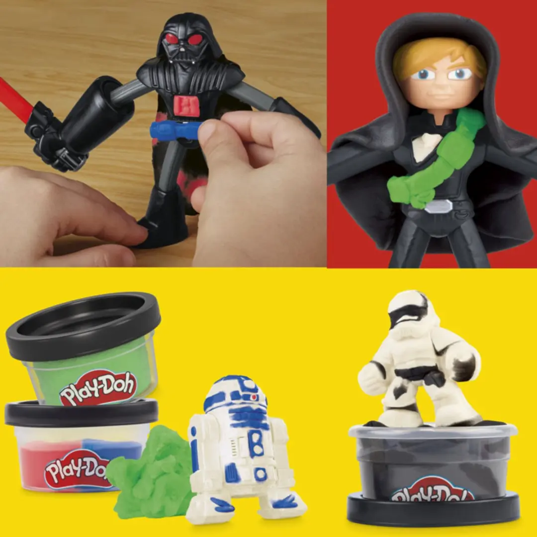 Play-Doh Star Wars Met Lightsaber Boerseerklei - 4 Stuks