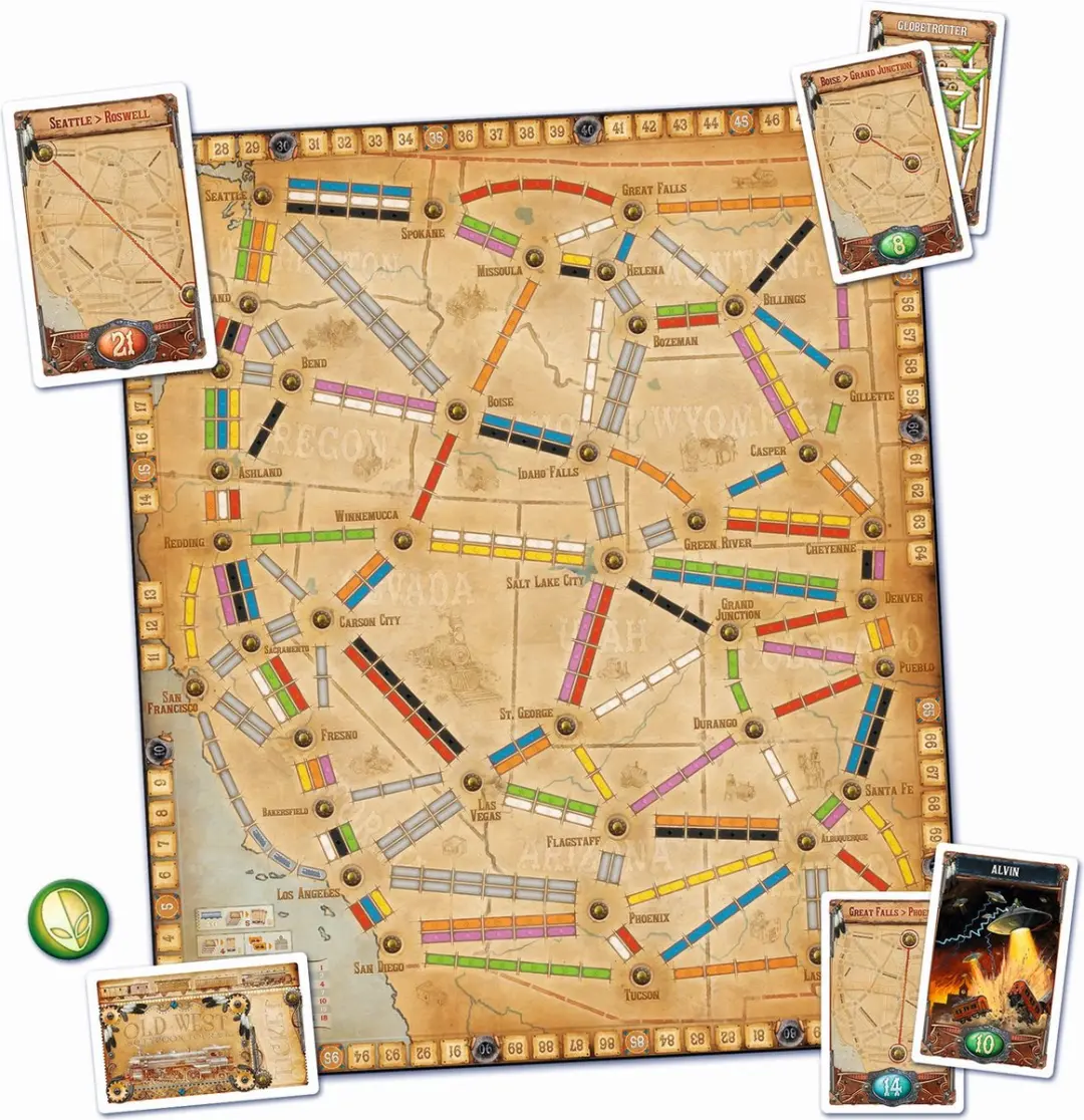 Days of Wonder Ticket to Ride France/Old West - 2-5 Spelers
