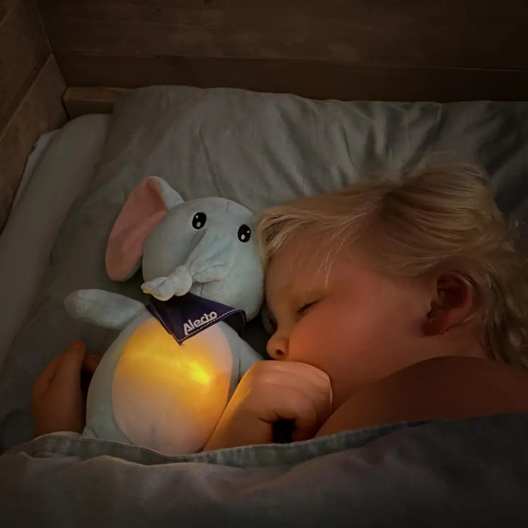 Alecto BC350 Knuffel Olifant Nachtlampje - Blauw