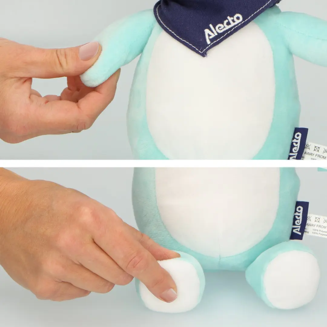 Alecto BC350 Knuffel Olifant Nachtlampje - Blauw