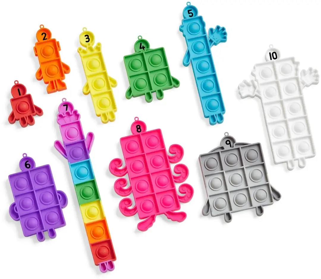 Learning Resources Numberblocks Sensory Bubble Poppers - 10 Stuks - Multikleur