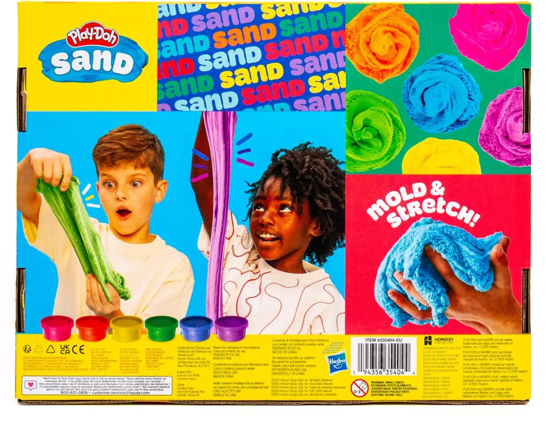 Play-Doh Zand - 6 Potjes Multicolor